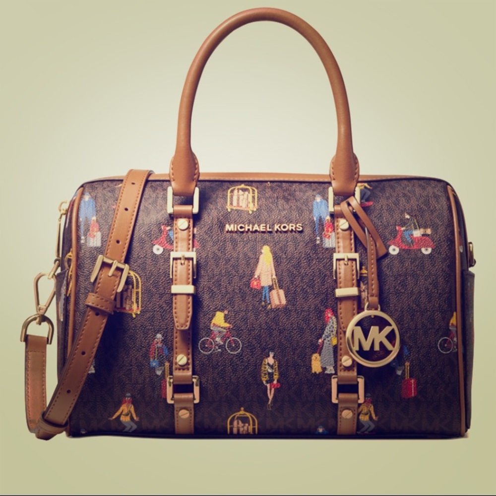 Bedford leather small duffle travel bag